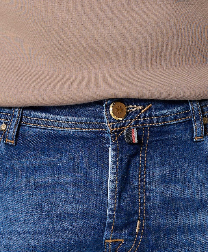 Nick Slim 5 Pocket jeans blauw