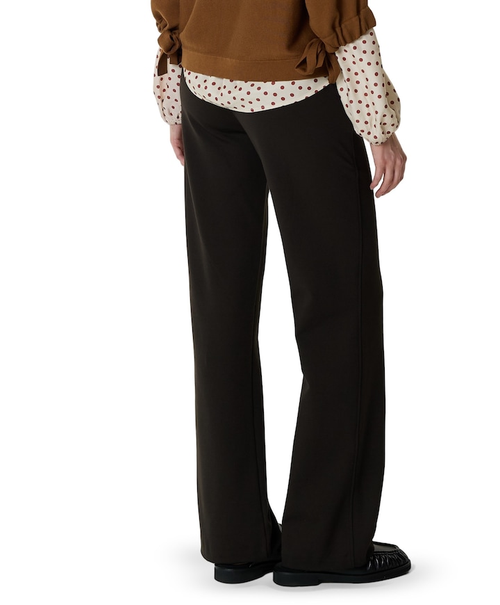 Jenny Wide Leg dames broek bruin
