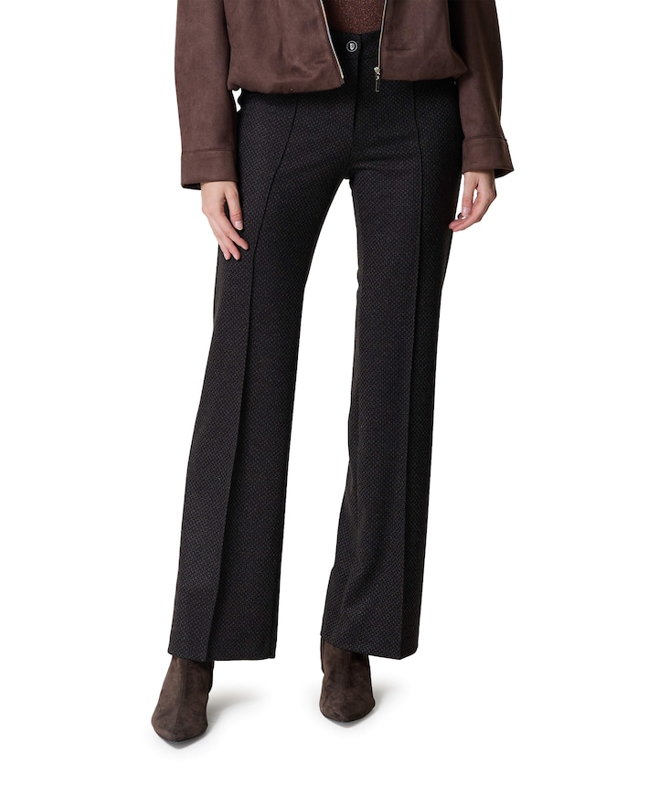 Bootcut Slim dames broek bruin