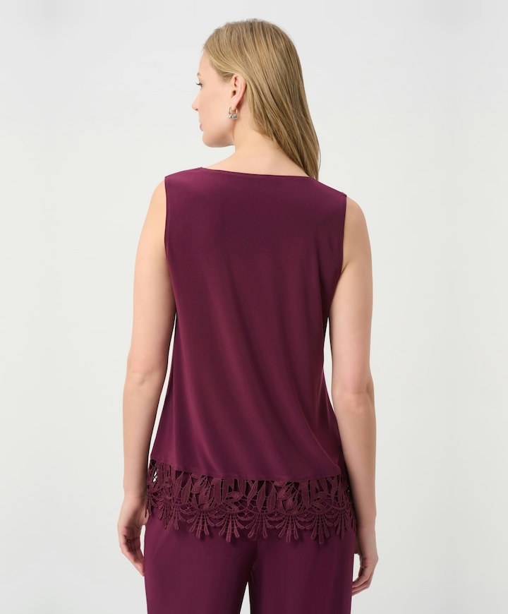 Dames top bordeaux