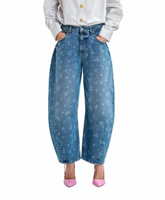 JO1 barrel leg dames jeans blauw