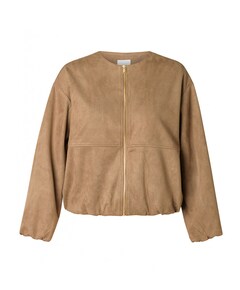 Dames jas bruin
