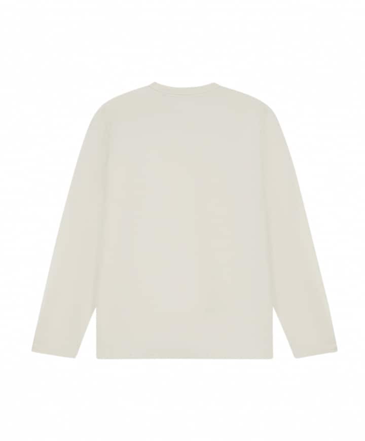 Heren longsleeve ecru