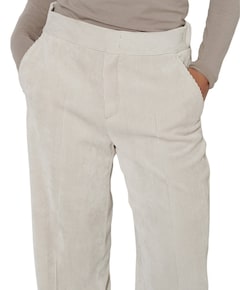 Mara Wide Leg Casual dames broek ecru