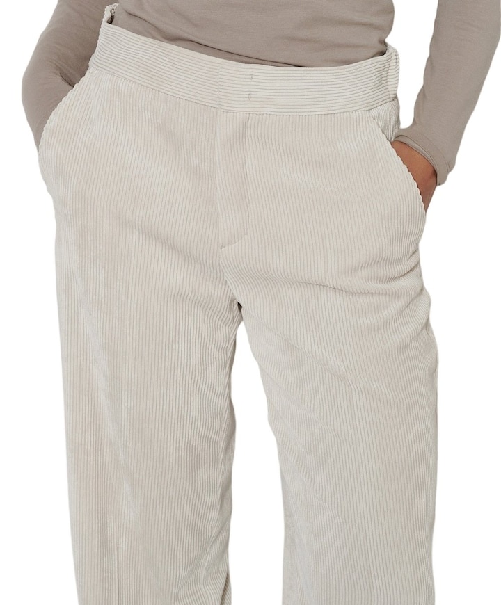 Mara Wide Leg Casual dames broek ecru