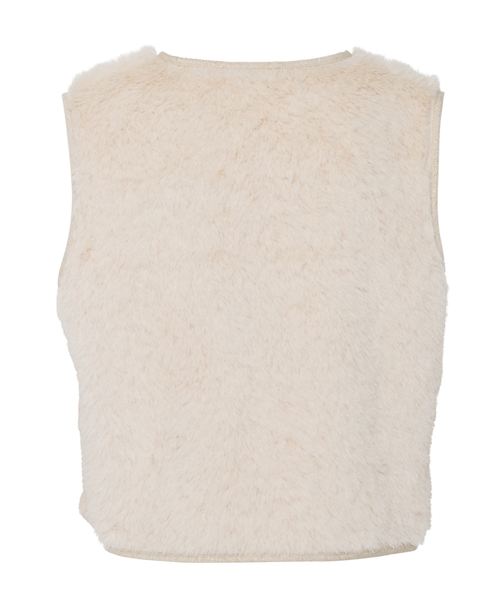 Dames gilet beige