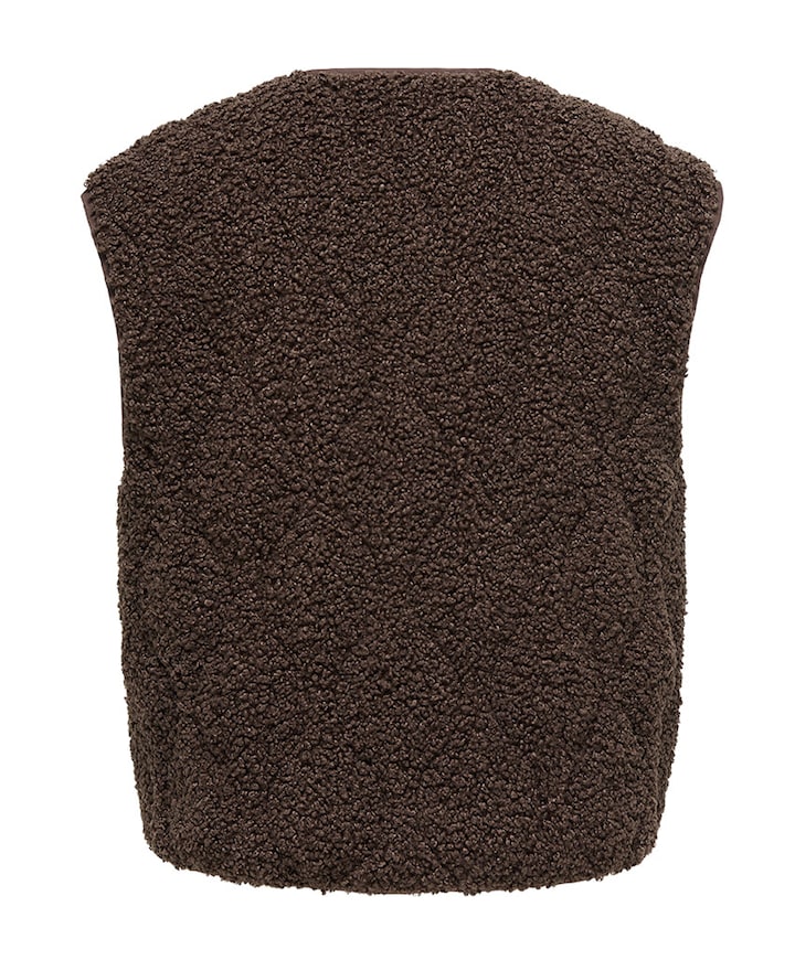 Dames gilet bruin