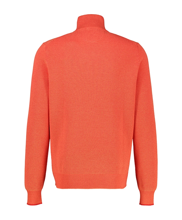 Heren trui met rits rood