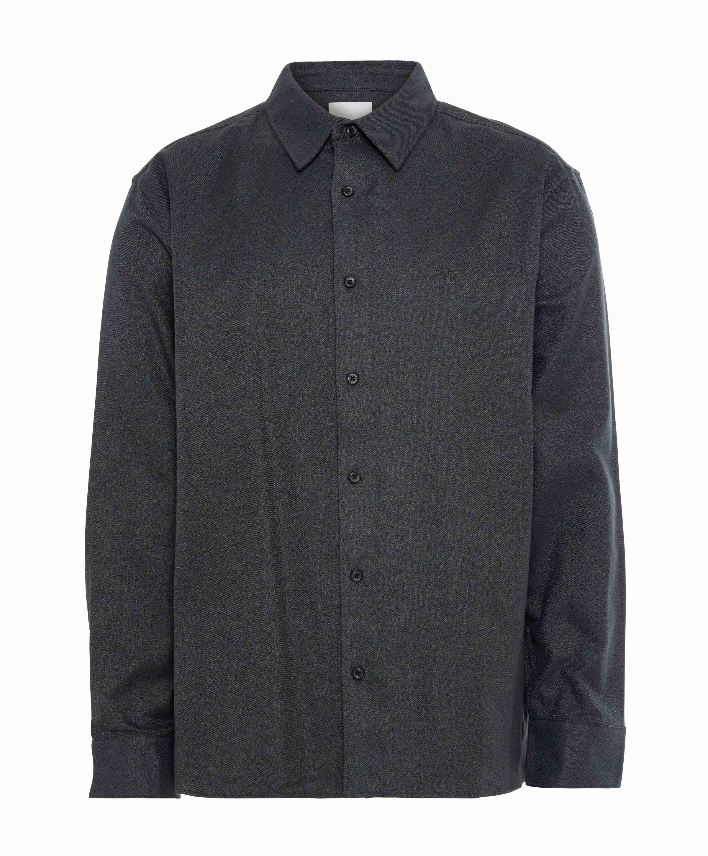 Overhemd lange mouw grijs