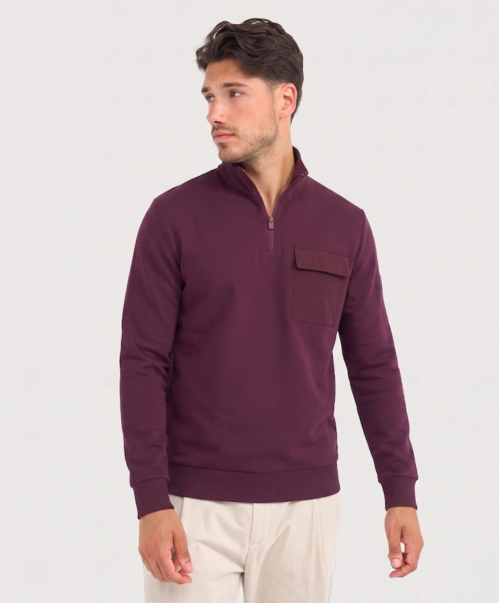Heren trui bordeaux