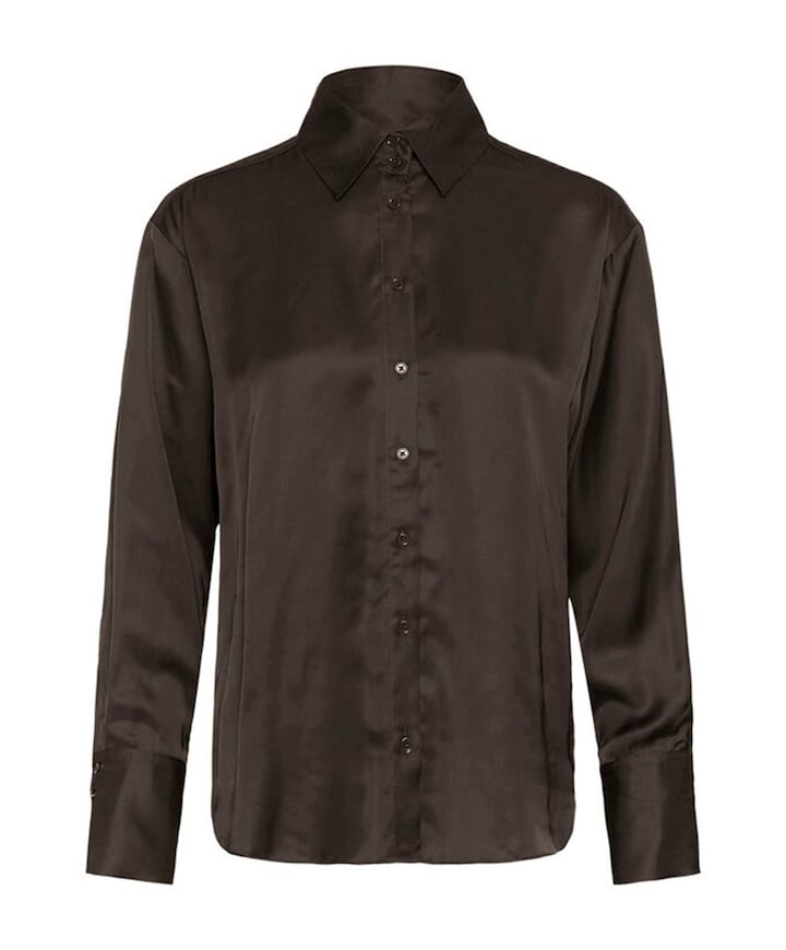 Dames blouse bruin