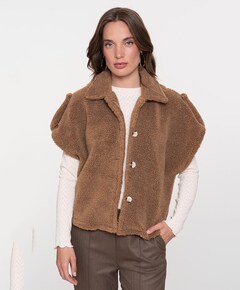 Dames cape beige