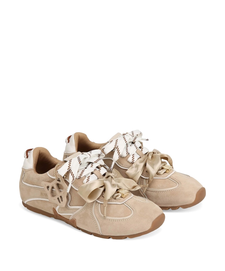 dames sneakers beige