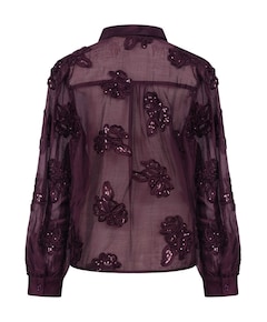 Dames blouse bordeaux