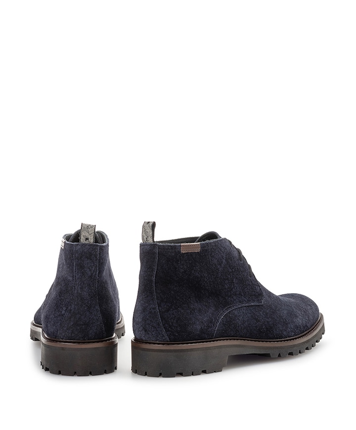 heren veterboots blauw