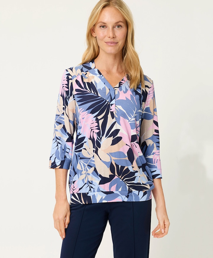 Dames longsleeve blauw