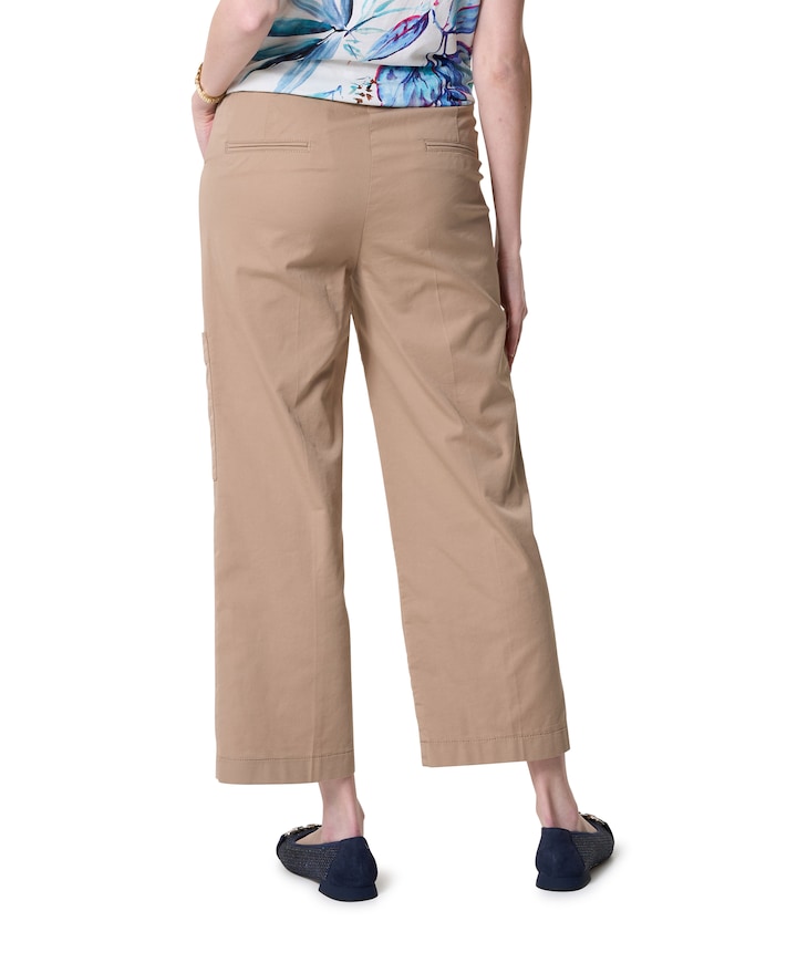 Sue Wide Cargo 7/8 broek beige