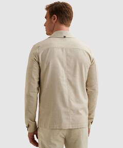 Heren overshirt beige