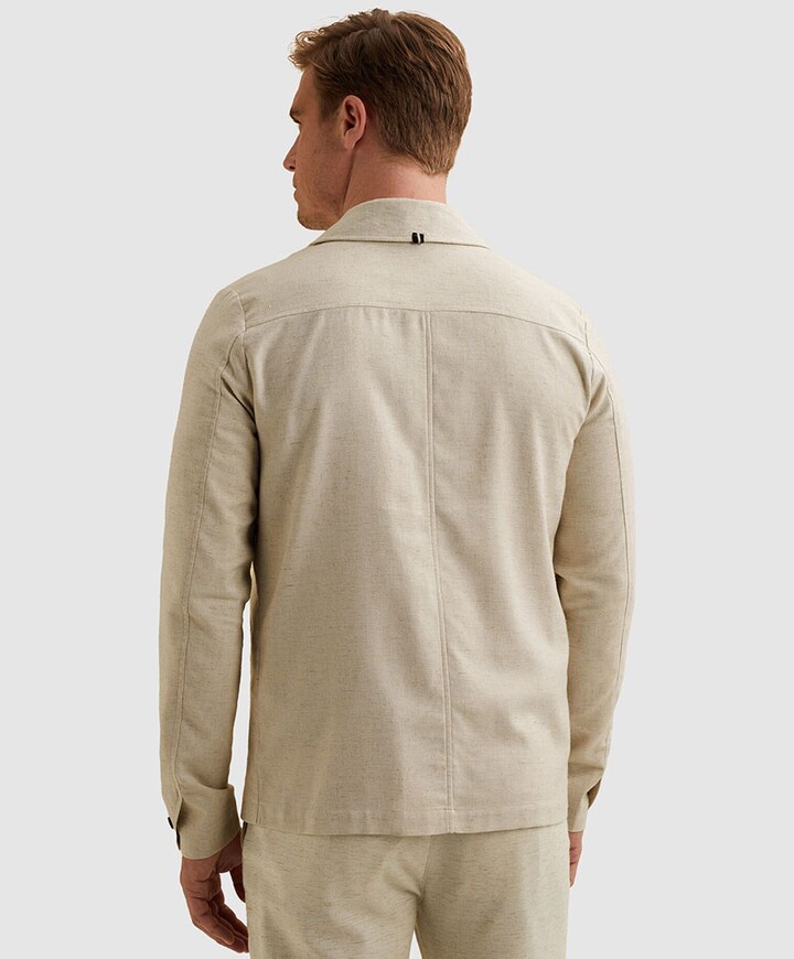Heren overshirt beige