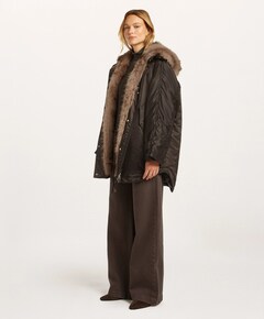 Dames jas bruin