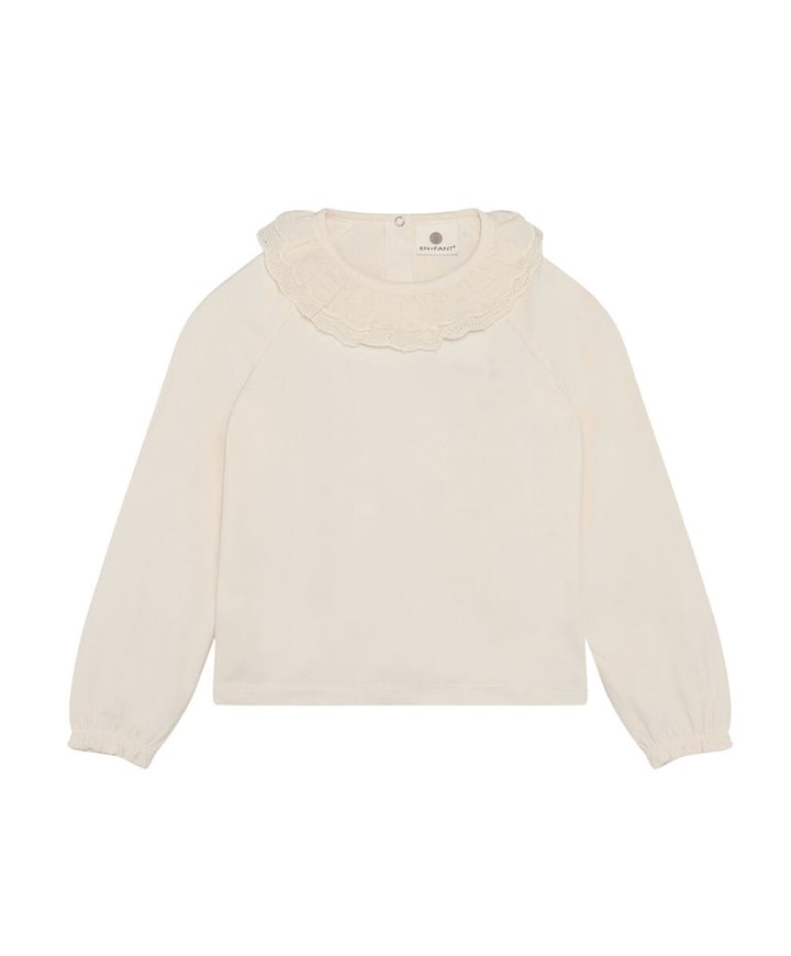 Meisjes longsleeve ecru