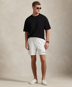 Woven heren zwembroek ecru