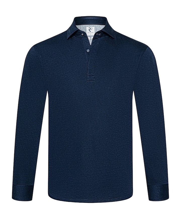 Heren polo blauw