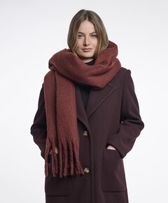 Dames sjaal bordeaux