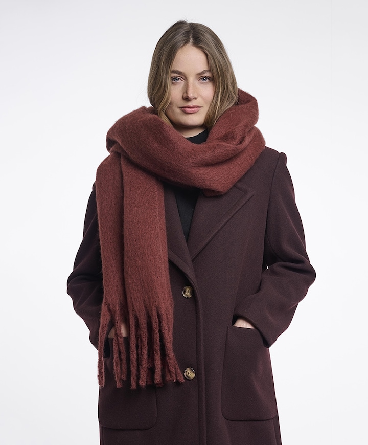 Dames sjaal bordeaux