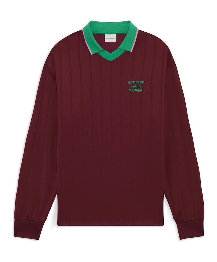 Heren polo bordeaux