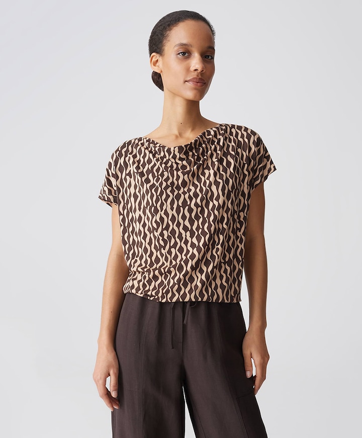 Dames T-shirt beige