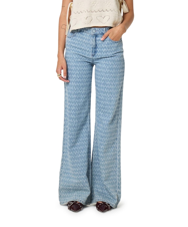 Thea Wide Leg jeans blauw