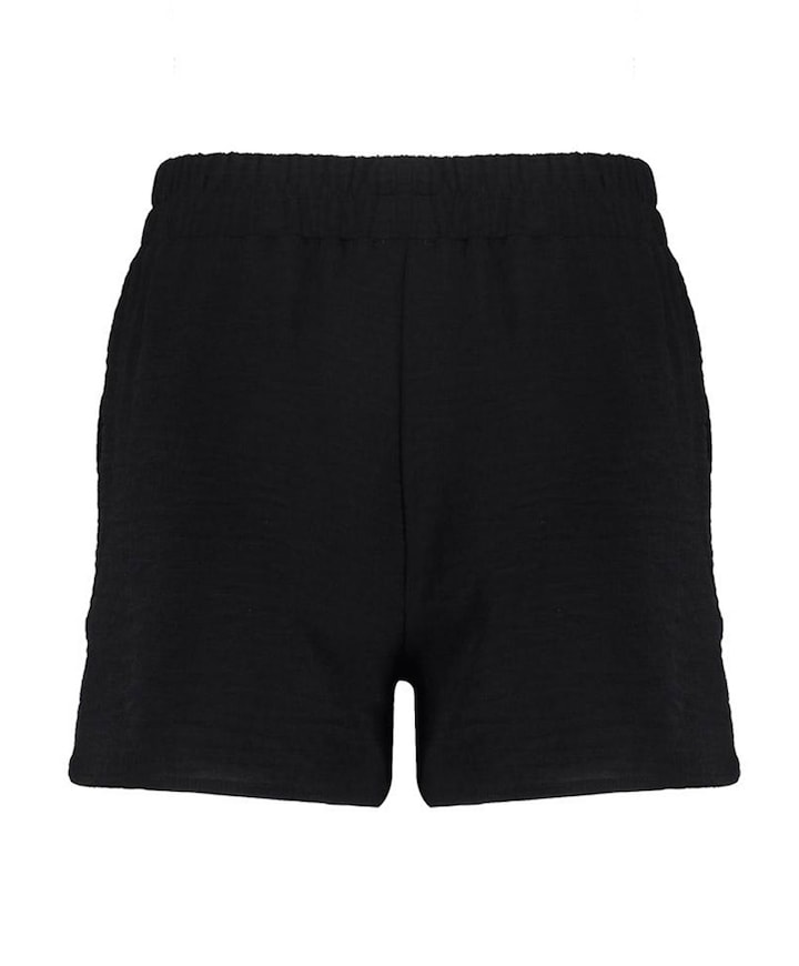 Short crinckle meisjes korte broek zwart