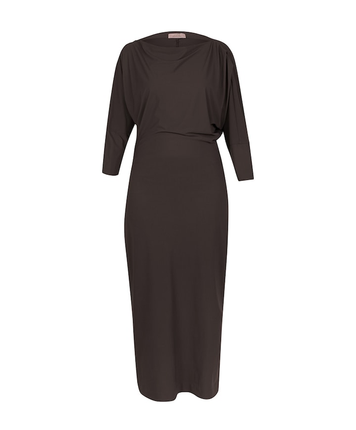 Dames jurk bruin