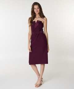 Dames jurk bordeaux