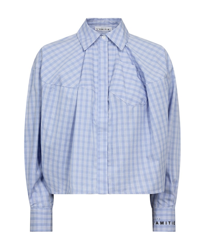 Dames blouse blauw