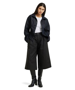 Pleated culotte wmn dames broek zwart