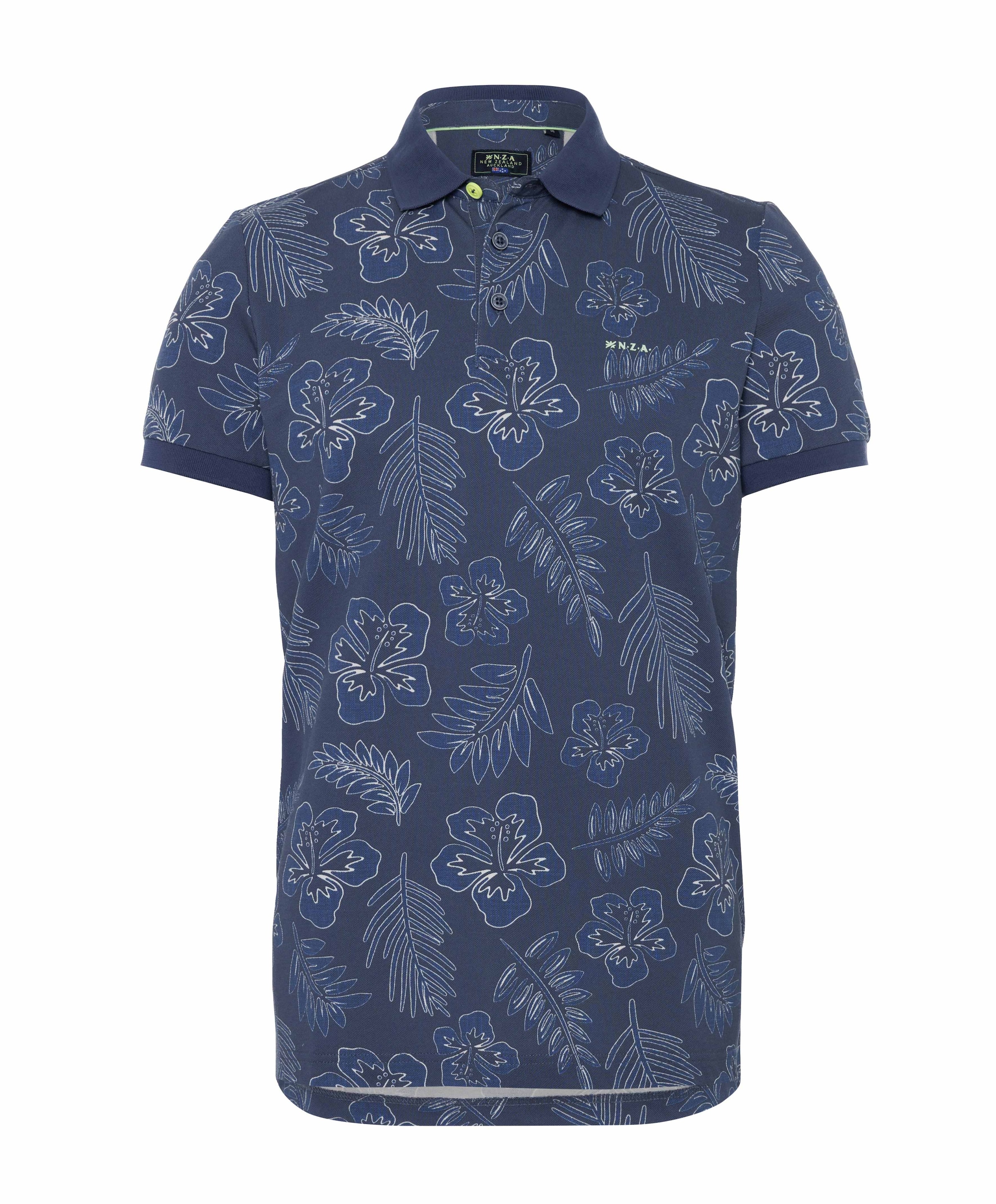 Heren polo blauw