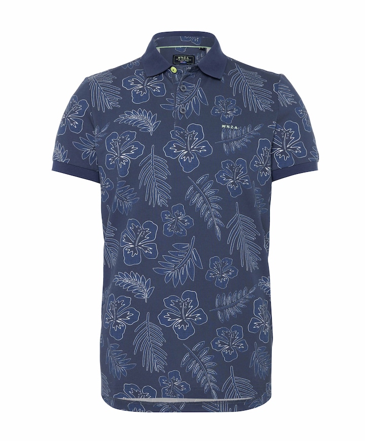 Heren polo blauw