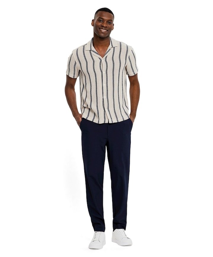 THEOPL 285  heren broek blauw