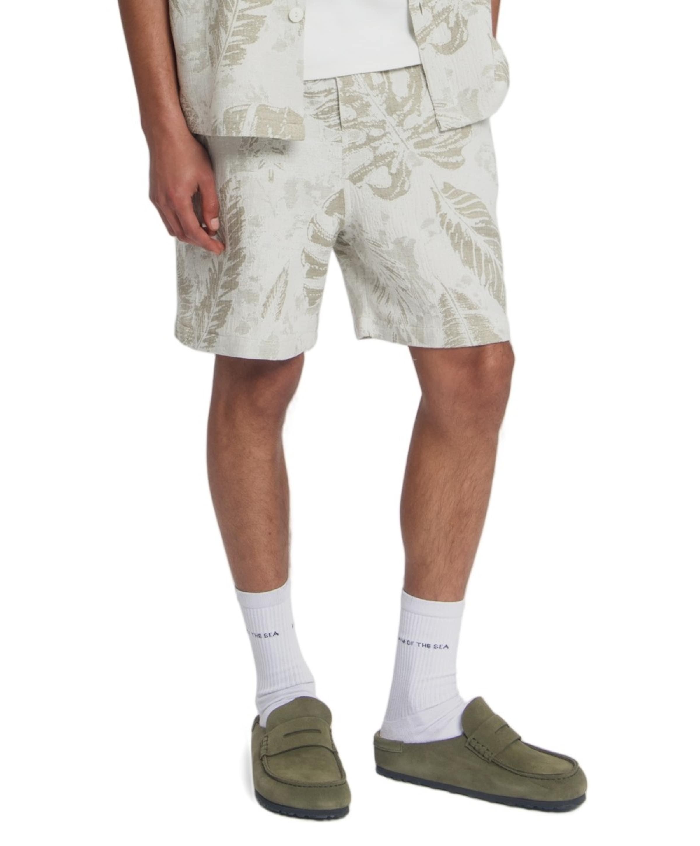 PELAGOS JACQUARD heren korte broek groen