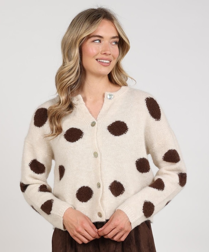 Dames vest beige