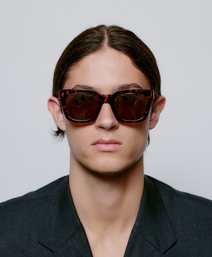 Uniseks zonnebril bruin