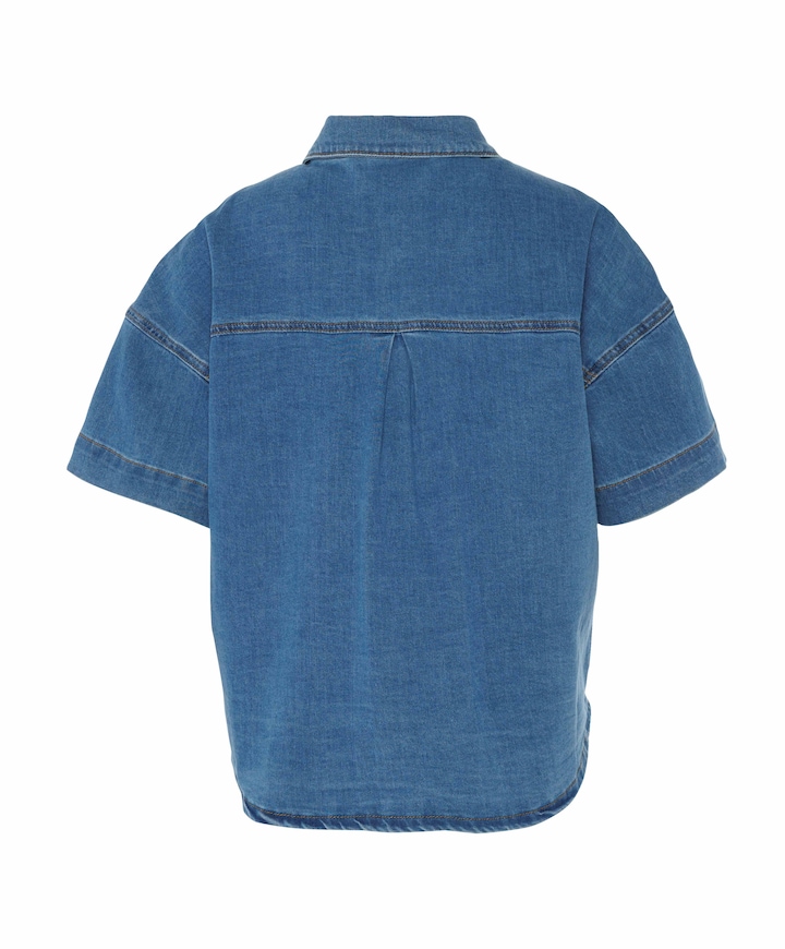 Dames blouse blauw