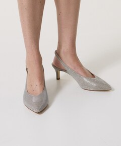 Women Sling dames slingbacks goud