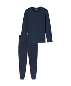 Heren pyjamaset blauw