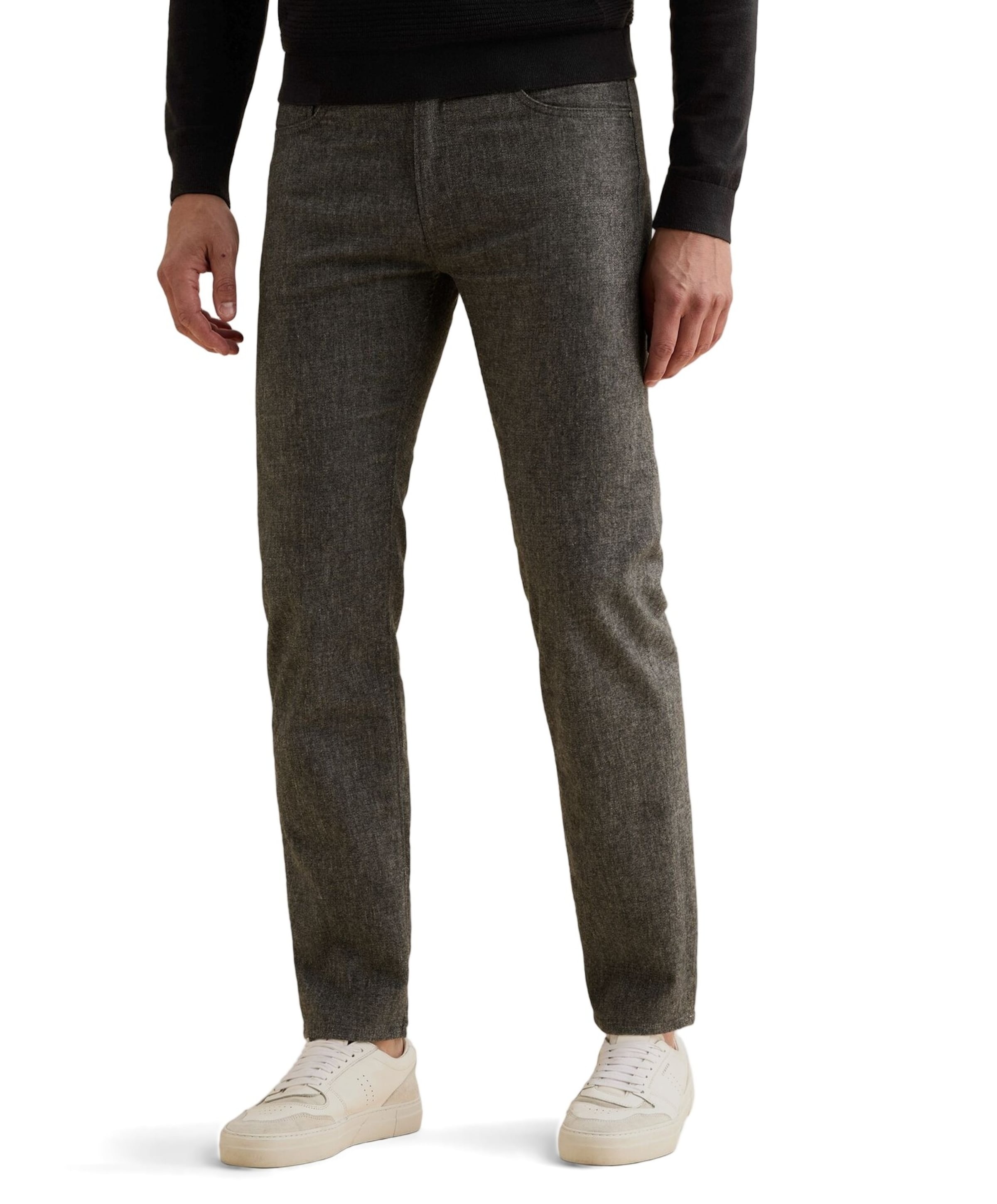 V40 RIDER BRUSHED MELANGE heren jeans grijs
