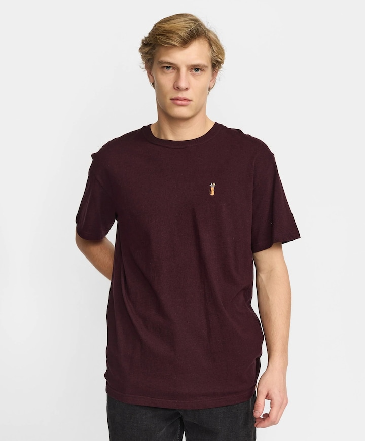 Heren T-shirt bordeaux