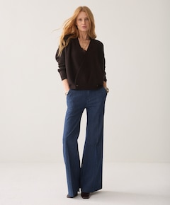 Dames vest bruin