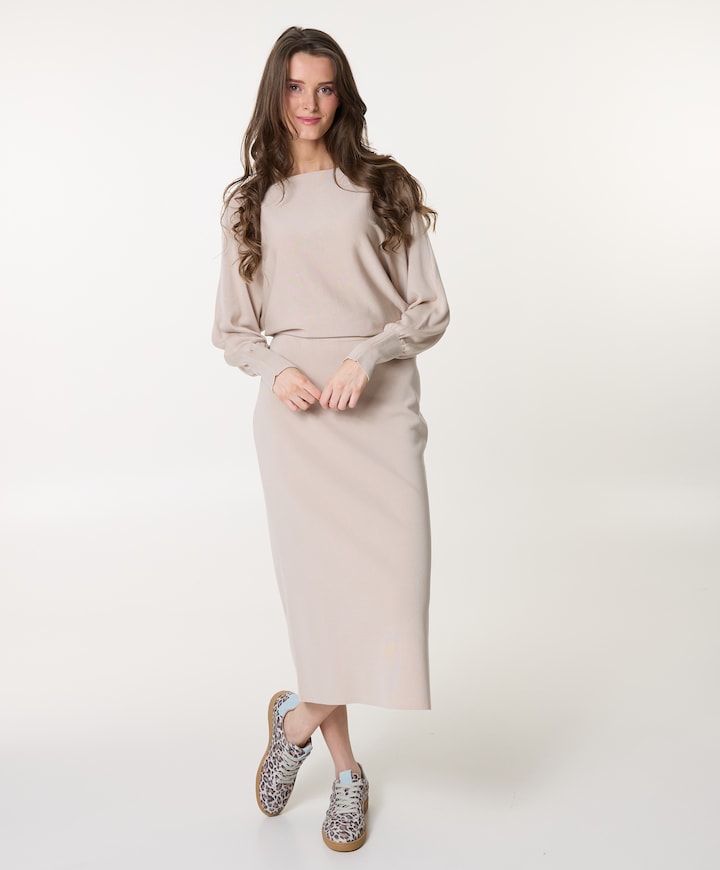 Dames rok beige